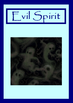 Cartoon Drawing of Evil Spirits