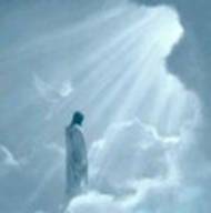Jesus Standing in Clouds