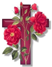 Red Cross Adorned with Roses