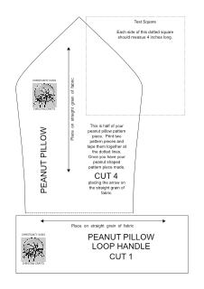 Screenshot of Peanut Pillow Pattern