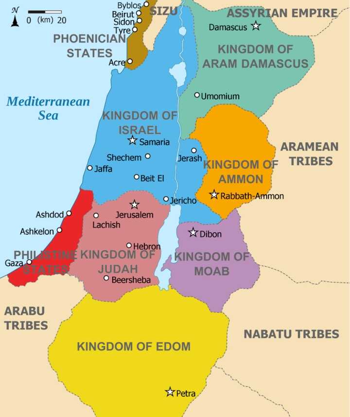 Map of Edom