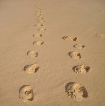 Jesus' footprints
