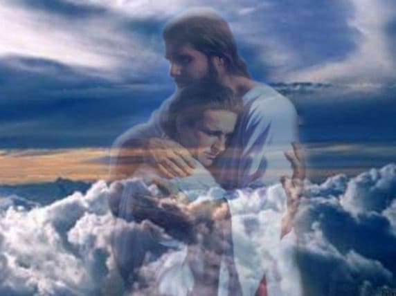 Jesus gives fearful soul a hug