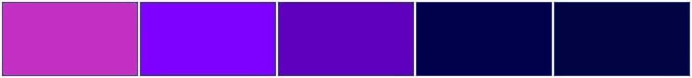 Violet, purple, blue spectrum of colors