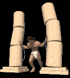 Samson Pushing Down Pillars